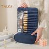 Makeup Brush Bag 12 Slots Waterproof Nylon Foldable Portable Multifunctional Lipstick Eyebrow Pencil Cosmetic Brush Holder Organizer Pouch