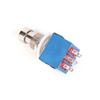 1X 9-Pin 3Pdt Guitar Effects Pedal Box Stomp Foot Metal Switch True Bypass Blue