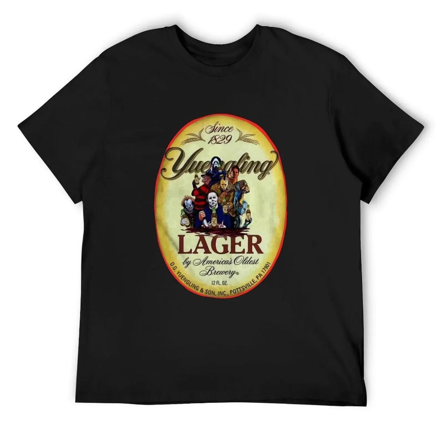 

Beer Halloween Since 1829 Yuengling Lager by Americas Oldest Brewery T-Shirt blacks oversized men clothings XXXXXL чорний