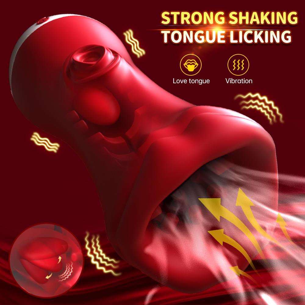 Male Mastubator for Men Deep Throat Blowjob Glans Masturbation Vibration Men Penis Training Stimulation Vibrating Sex Toys 18+