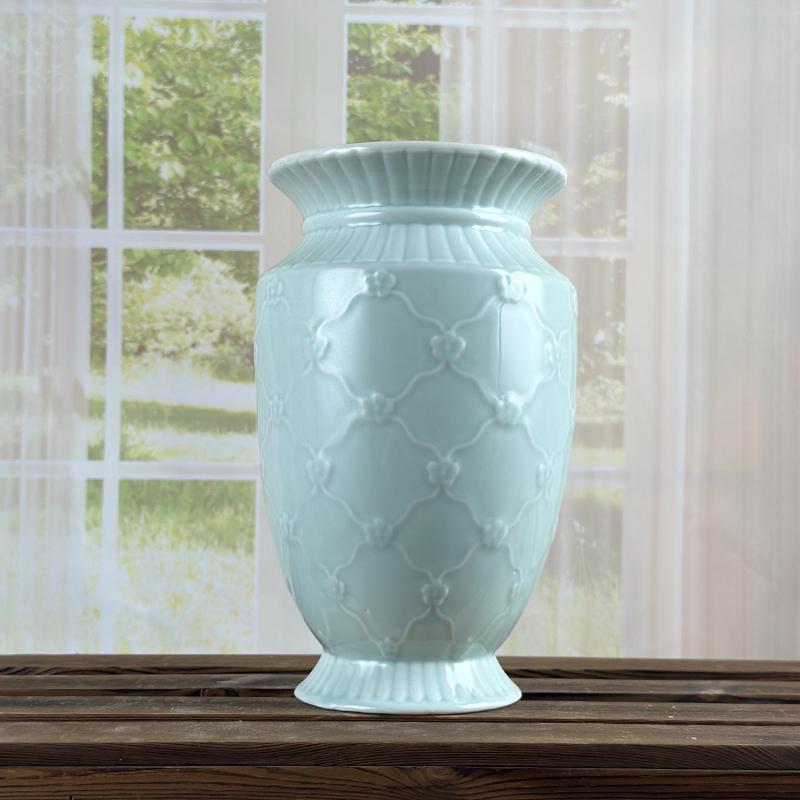 Handmade Ceramic Vase - Unique Shape, Vibrant Glaze, Leak-Proof