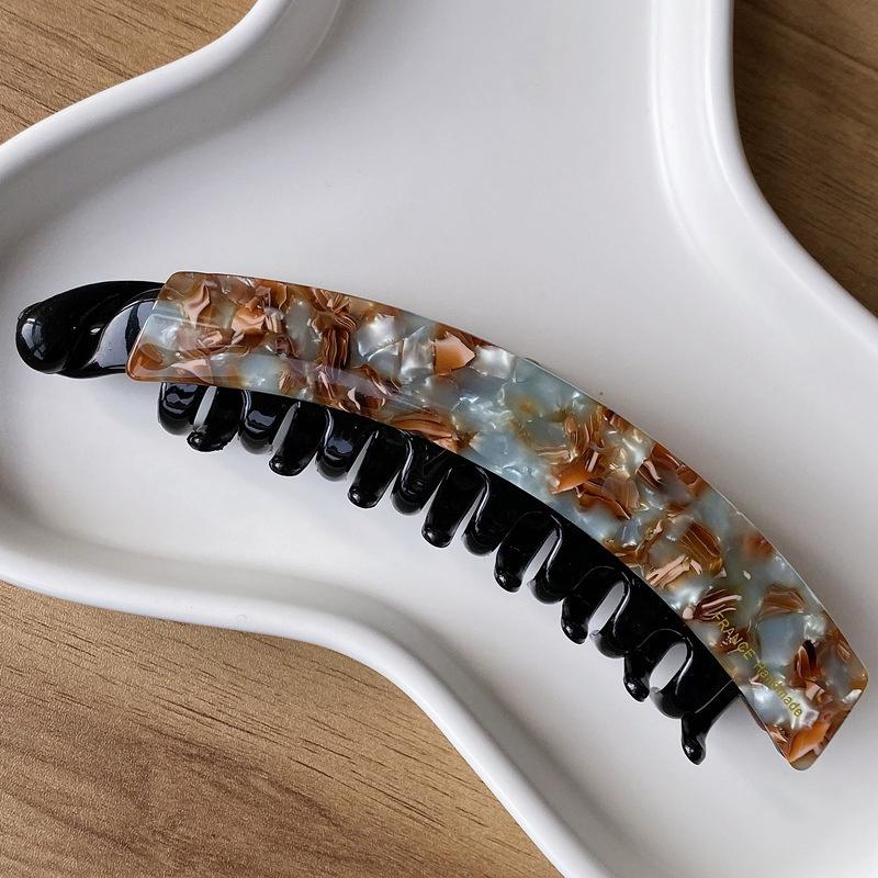 Elegant Minimalist Acetate Banana Clip Ponytails Hairpin For Women Girls Sweet Versatile Hair Clip  Hair Accessories Gift