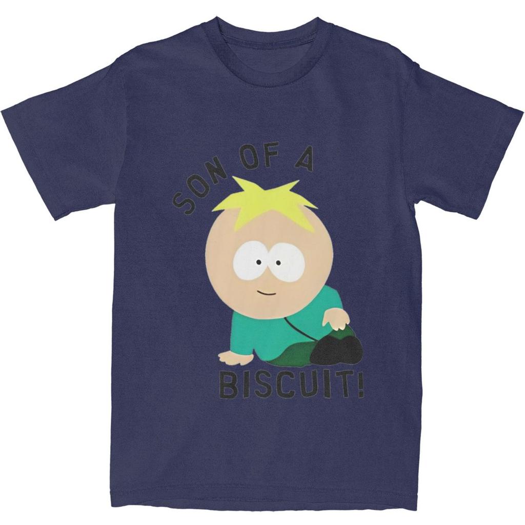 Miniso Butters Stotch Bavlněná trička Souths Kreslené parky Hip Hop Tričko pro muže Letní Y2K Retro Ležérní topy s krátkým rukávem
