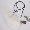 Lala Fur Clutch Crossbody Bag   Ivory  Lala2f140 