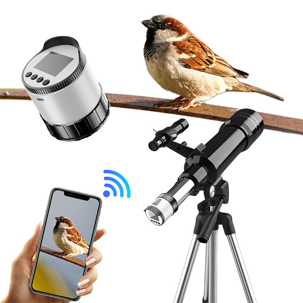 Electronic Eyepiece Camera with 2K HD Video & WiFi Digital Eyepiece 2-Inch Screen for Astronomical Telescope Accessories