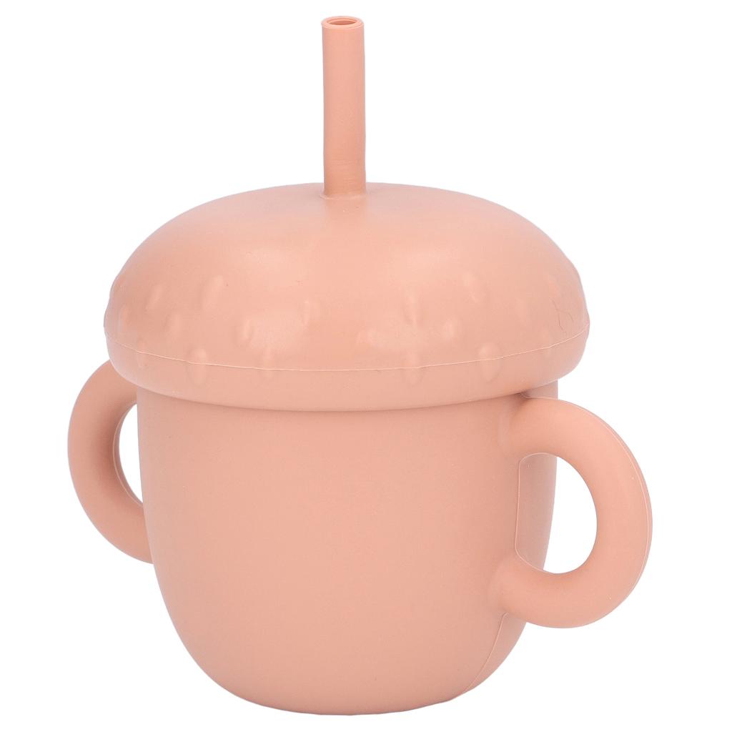 Silicone Training Cup Spill Proof Silicone Baby Trainer Mug with Double Handles and Lid