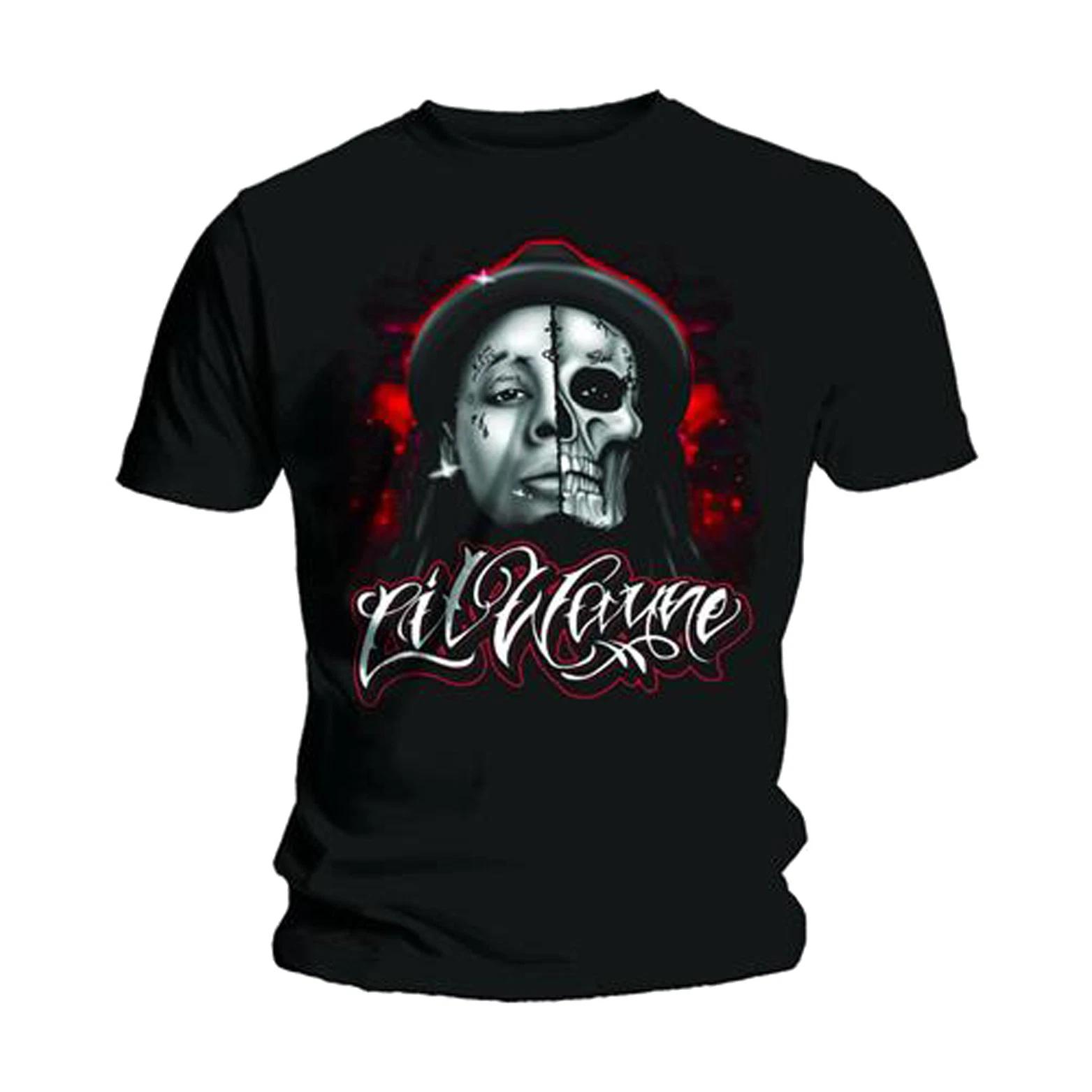 Lil Wayne Набросок черепа Официальная мужская футболка Мужская- S