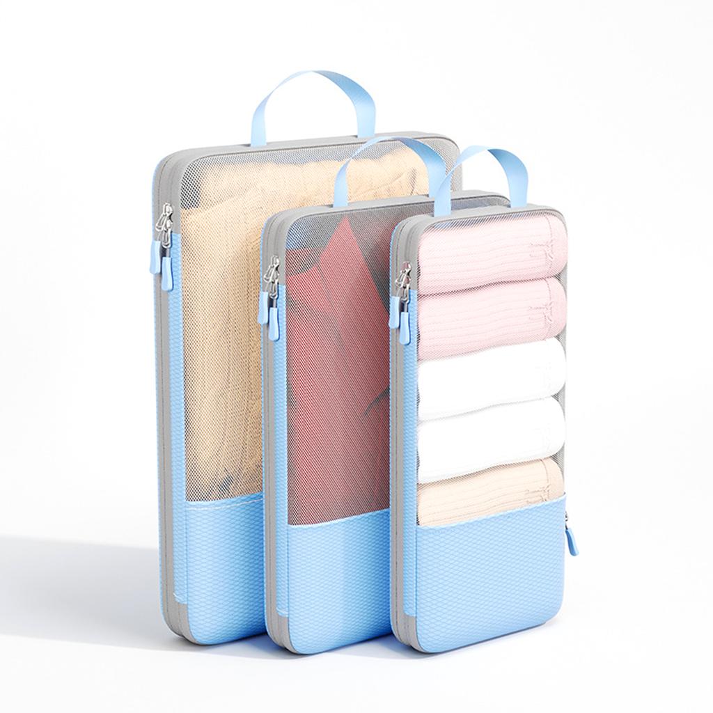 Folding Travel Clothes Storage Waterproof Bags Portable Luggage Organizer Pouch Packing Cube Lightweight Dustproof Journey Bag