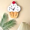 Cartoon Creative Cupcake Decoration Wall Clock Bakery Shop Kindergarten Studio Silent Dessert Shop Clock Clock