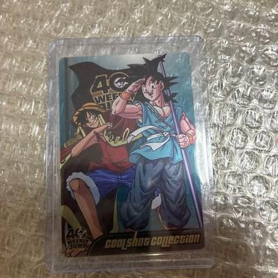 Jump 40th Anniversary Card Dragon Ball Goku One Piece Luffy Japan Rare