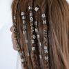 28pcs/set Golden Dreadlocks Beads Silver Dirty Braid Hair Buckles Fasion Hair Ring Clips  Daily