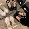 Baotou Women's 2025 Fairy Style High-Heeled Mary Jane Sandals for Summer.