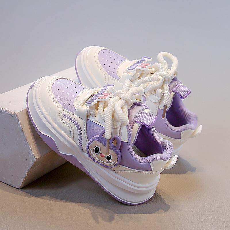 Girls Low-top Board Shoes 2025 Spring and Autumn New Primary School Students Fashion Soft-soled Casual Shoes Boys Non-slip Sports Shoes