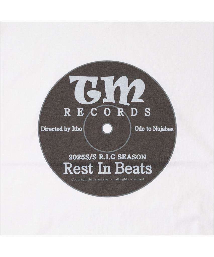 THANKS MESSIA Rib Cd Tshirt-White