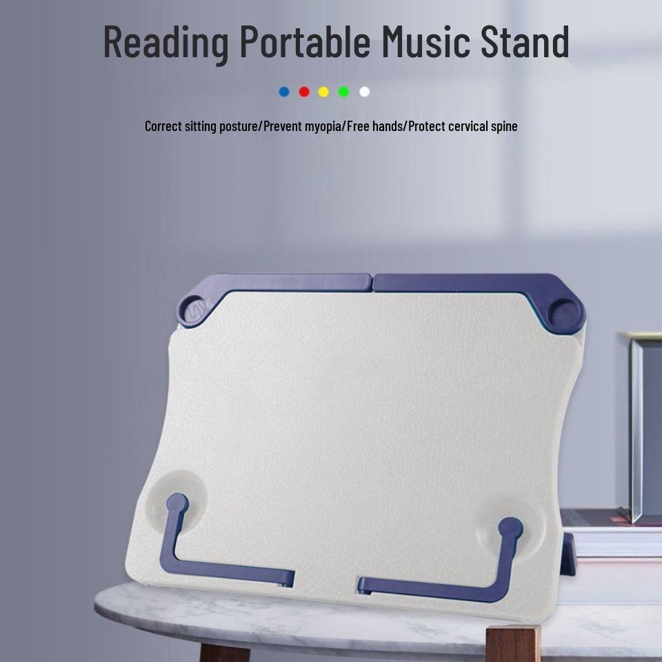

Portable Folding Music Stand for Roll-Up Electronic Pianos and Keyboard Sheet Music White белый