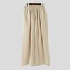 INCERUN Men Casual Loose Elastic Waist Long Wide Legs Pants Trousers