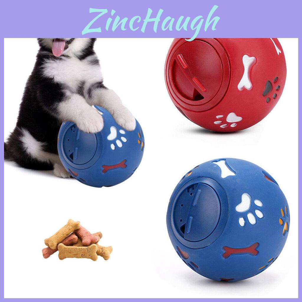 Rubber Dog Puzzle Toy Ball Tough Food Dispenser Interactive Bite-resistant