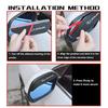 2PCS Car Rearview Mirror Rain Eyebrow Side Snow Sun Visor For Lexus CT ES GS NX IS250 CT200h IS300h ES300h ERX400h NX300h