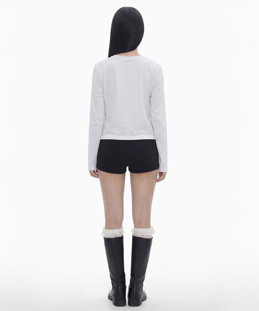 GRAVER [Unisex] Grae-S Spring Long Sleeve T-Shirt_White