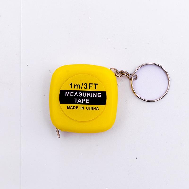 1M Keychain Tape Measure Mini Measuring Tape Functional Pocket Tape Measure Retractable Metric Inch Construction Party