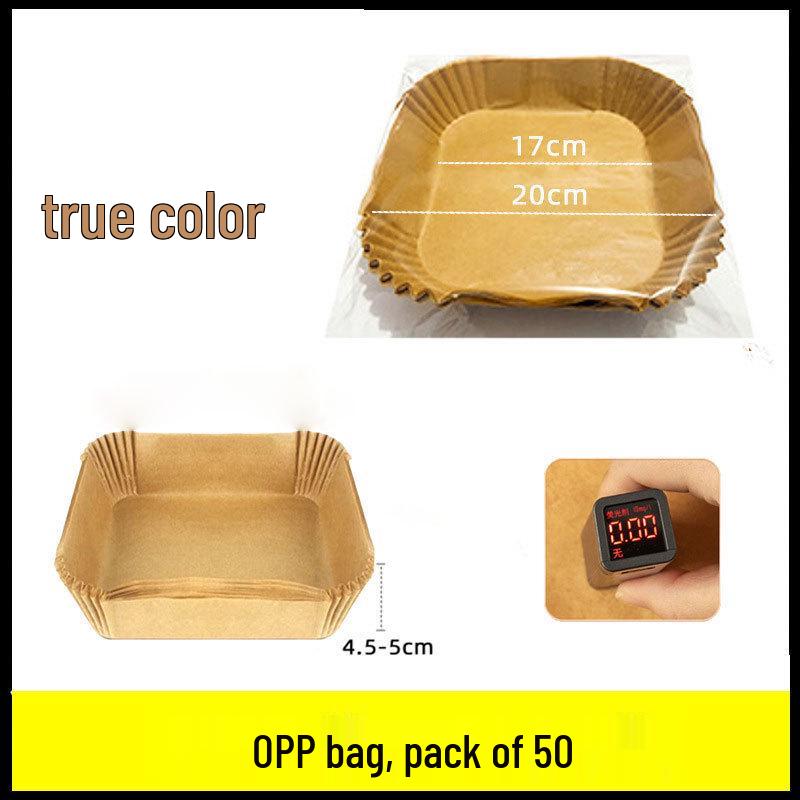 Round Non-Stick Silicone Oil-Absorbing Paper Liner for Air Fryer - Perfect for Fries, BBQ, and Baking.