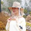 Beekeeper Anti-Bee Denim Hat with Steel-Ring Mosquito Net Face Veil