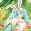 Hatsune Miku Spring Costume with Rabbit Ears Figurine Toy Ornament Anime Model for Decoration