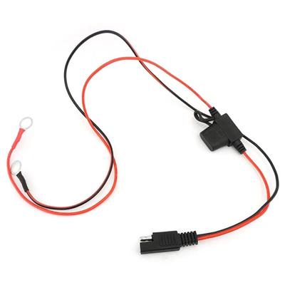 O-type Terminal To DC SAE Connector Power Plug Line Fuse Automotive DIY Cable 18AWG Battery SAE DIY Cable Professional