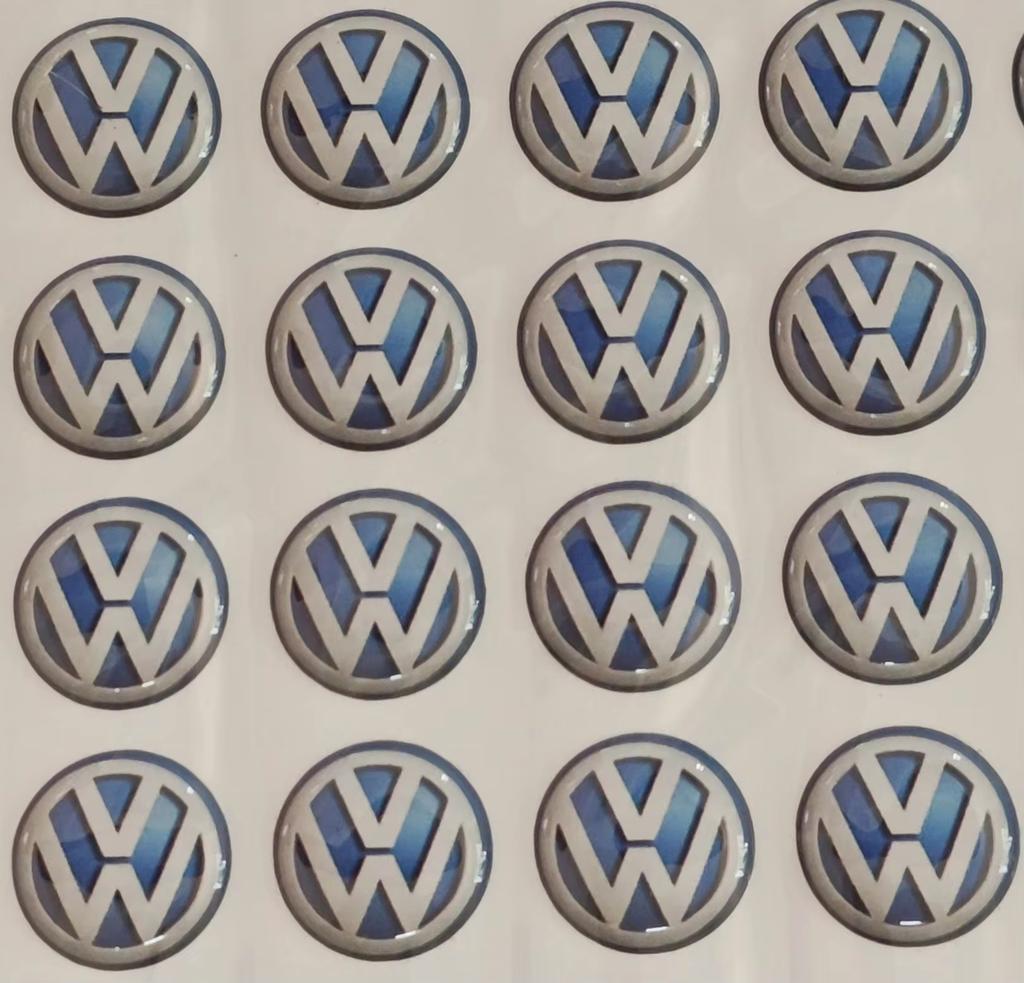 14mm Car Key Badge Emblem Replacement Car Key Stickers For VW Volkswagen Polo Golf 6 Passat Jetta Interior Mouldings NHKS-V41 zj0