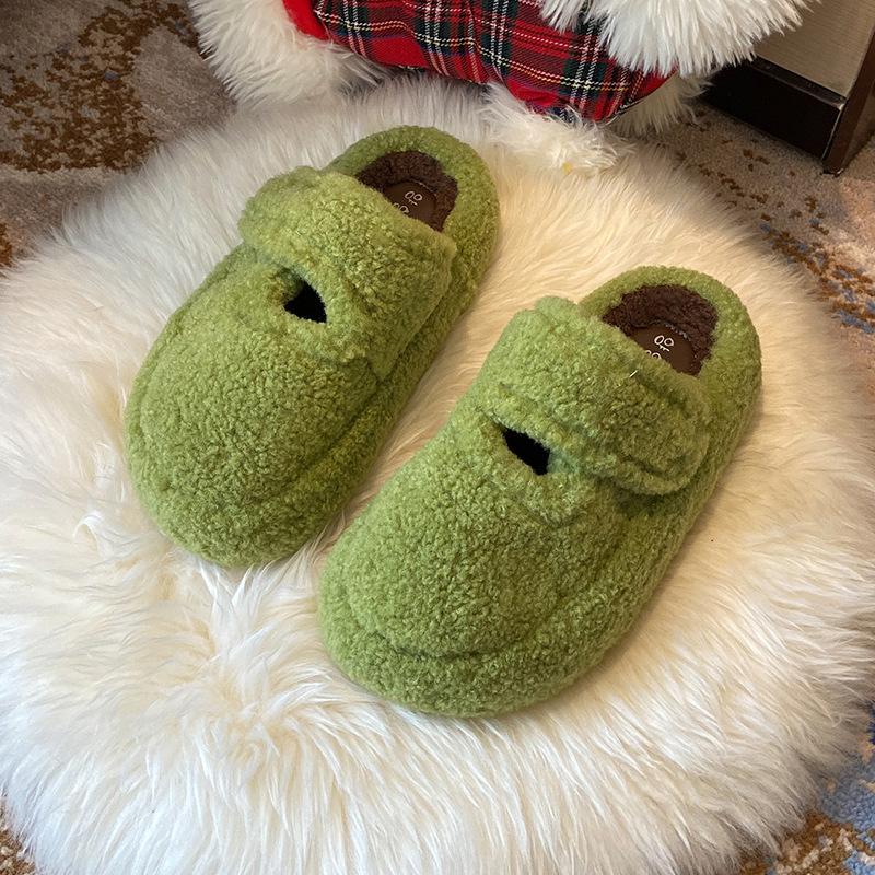 Neue Baumwollschuhe und Hausschuhe mit dicker Sohle, höhenvergrößernd, modisch und lässig für vielseitige Frauen