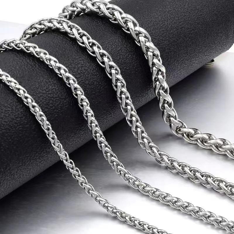 Jewelry Stainless Steel Keel Chain Titanium Steel Flower Basket Chain Necklace