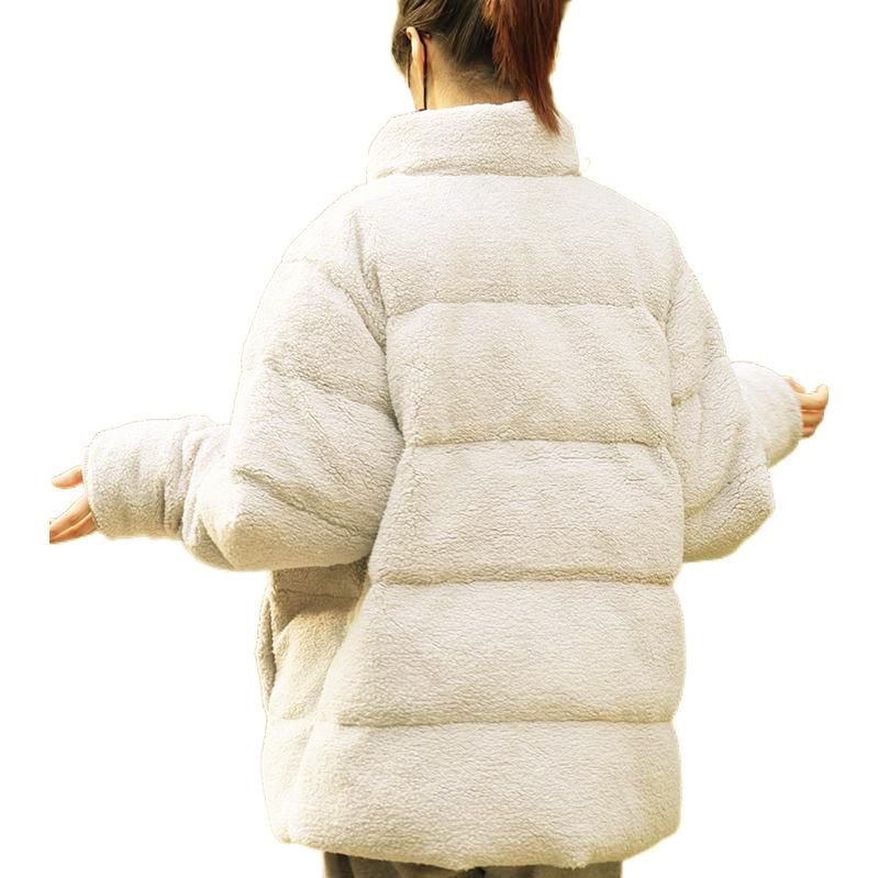 Puma Giacca in Pile Unisex Outerwear Monocolore con Logo Ricamato Collo Alto e Zip Bianco 929827-01
