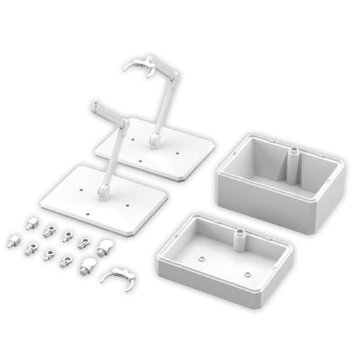 BANDAI SPIRITS Action Base 7 & Option Box 1 [White] Plastic Model Kit (Pre-colored)