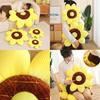 Sunflower Plush Pillow Decorative Cushion Car Backrest Office Chair Backrest Home Sofa Pillow 40cm