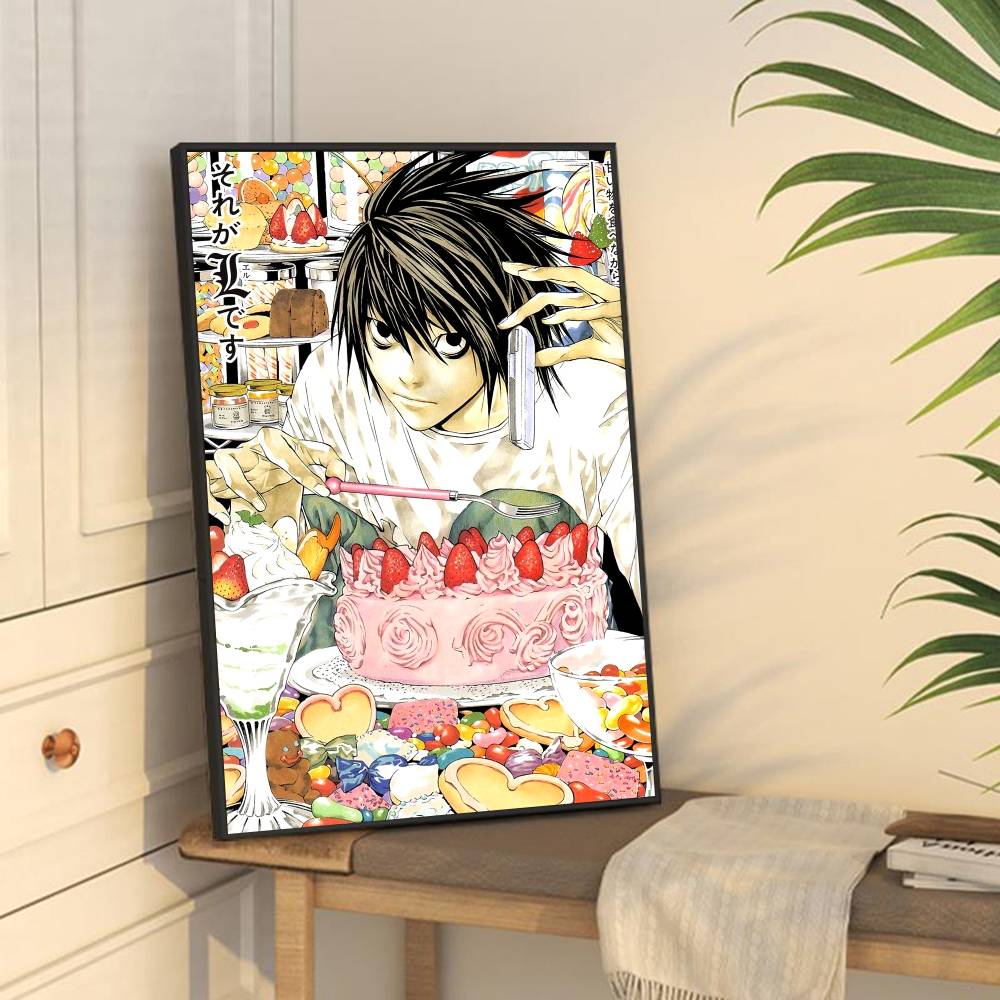 Japaese Anime DEATH NOTE Anime Posters Sticky Whitepaper Sticker DIY Room Bar Cafe Kawaii Room Decor