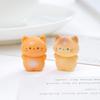 6Pcs/set Cartoon Mini Cat Animal Miniatures Resin Ornaments Fairy Garden Decoration Moss Terrarium Micro Landscape