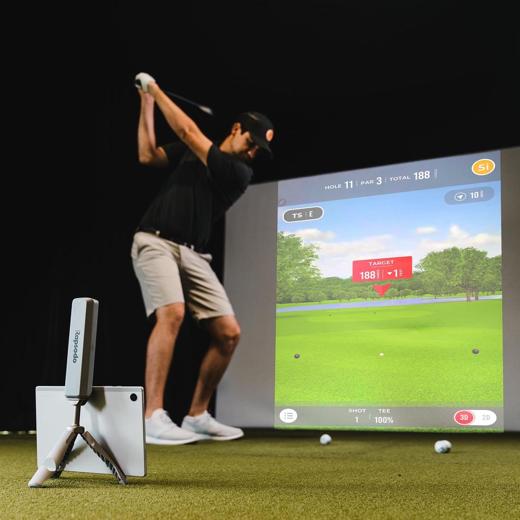 Rapsodo MLM2PRO Golfový přístroj na měření trajektorie Swing Cvičný Simulátor Distance Meter Cvičné vybavení kompatibilní s Android/iOS