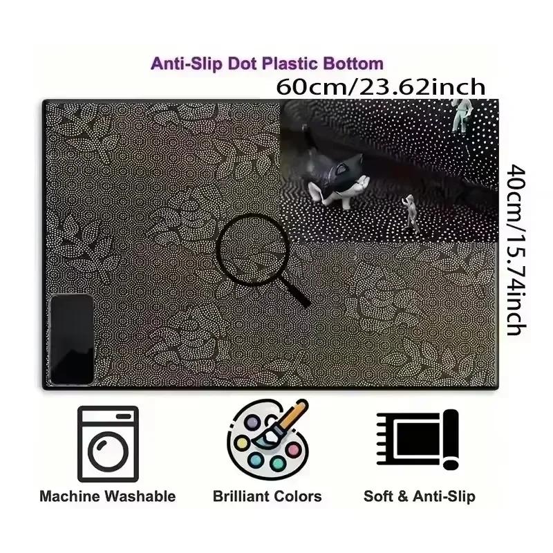 Welcome Door Mat Machine Washable Flannel Backing Non Slip Entry Rug for Front Door Garden Kitchen Bedroom Decor Carpet