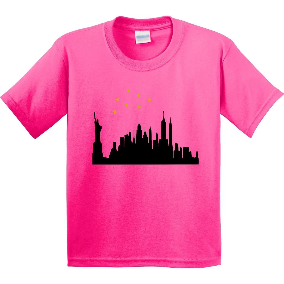 Inktastic New York Skyline Youth T-Shirt Boodlebug Graphics Travel Traveler Ny 100