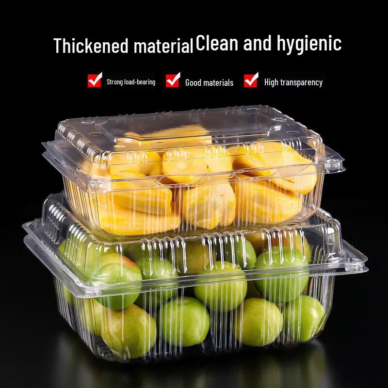 Disposable Clear Plastic Food Container with Lid
