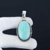 Amazonite Gemstone Handmade 925 Sterling Silver Jewelry Pendant, Natural Amazonite, Holiday Gift for Her Jewelry for Special Occasions