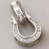 2PCS Fashionable Pearl Necklace Clasps: T-shaped, Zircon, U-shaped, Horseshoe-shaped, Hand-finished, Connecting, Male-Female, Sweater Chain