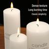 Ivory White Large Round Pillar Scented Candles for Romantic Wedding and Hotel Décor