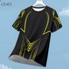 Sports Casual Jersey For Men Dry Fit Shirt Outdoor Running Cycling Short Sleeve Breathable Gym Wear Crew Neck T-Shirt