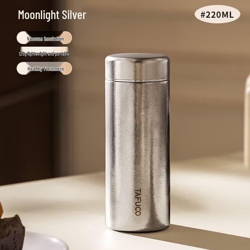 TAFUCO T6012 Pure Titanium Vacuum Insulated Thermos Mug
