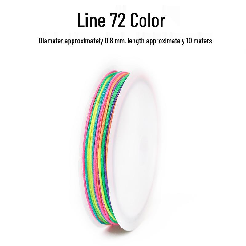 Dragon Boat Festival Multi-Color Hand-Woven Jade Thread Lanyard Colored line