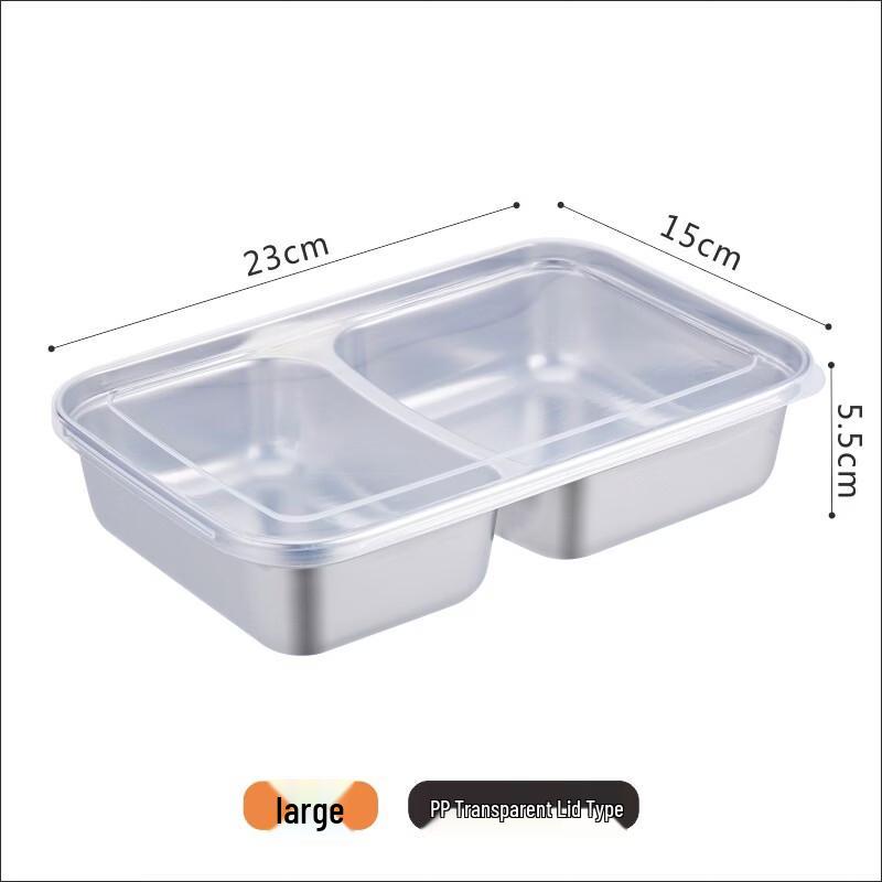 cmaos Stainless Steel 2-Compartment Food Container