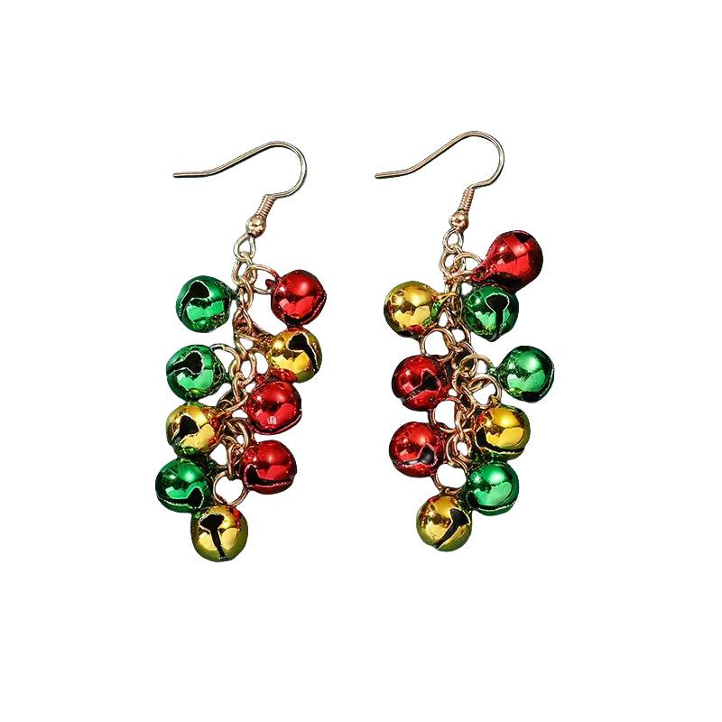 Colorful Christmas Earrings: Santa Claus & Snowman Pendants