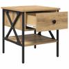 Nightstand Artisan Oak 40 X 42 X 45 Cm Plywood and Metal