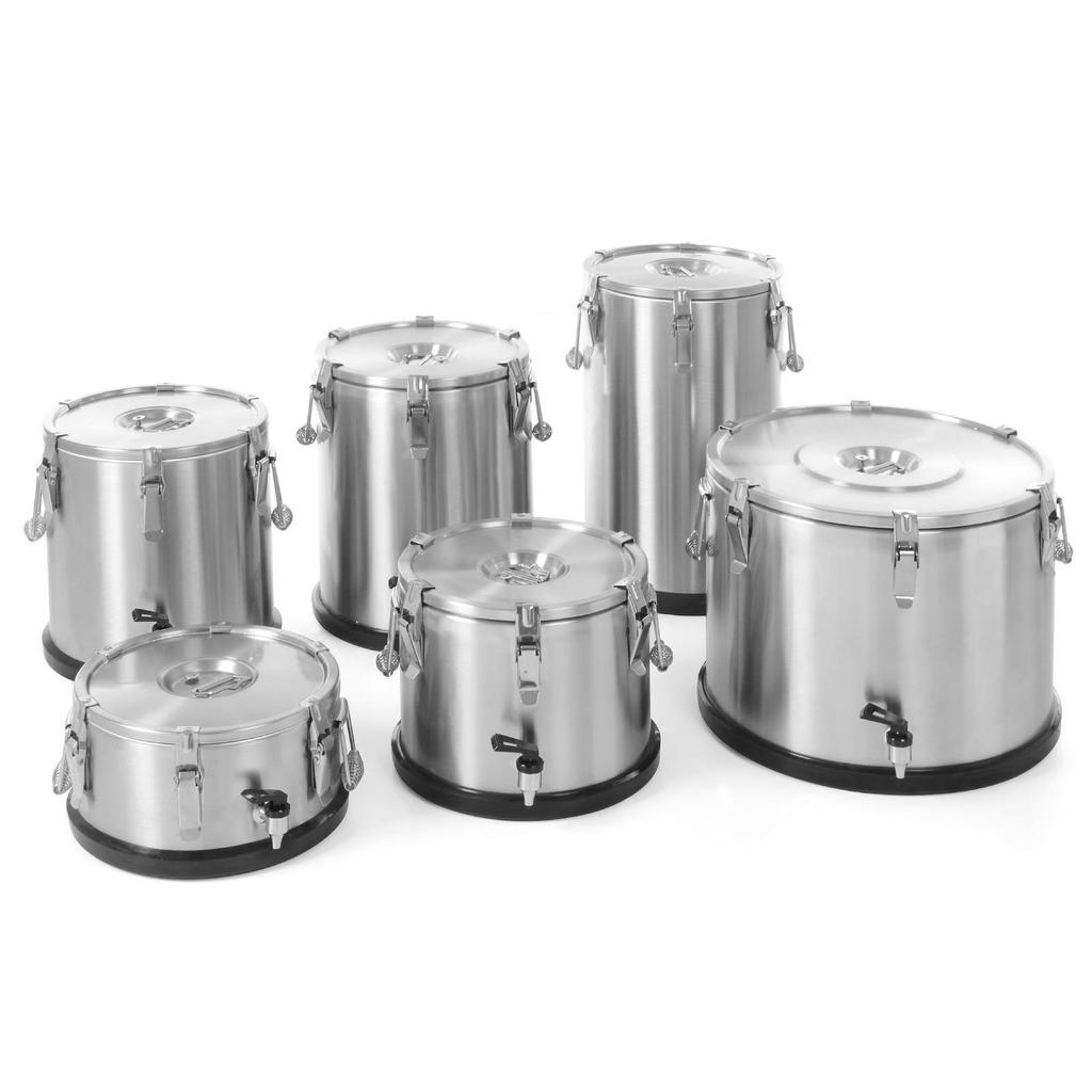 Thermal Food Transport Container, Steel Thermos, - Hendi 710111